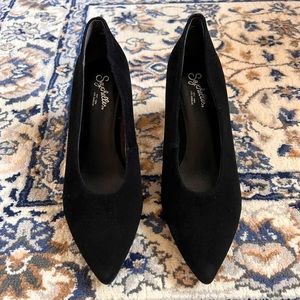 Seychelles Suede Block Pumps Heels Shoes